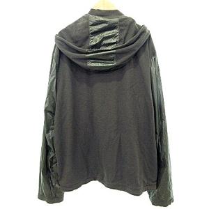 HUGO BOSS パーカー 4WAY リバースブル ブルゾン 鹿の子ｘナイロン ボスオレンジ XXL カーキｘ茶 ブラウン GY09