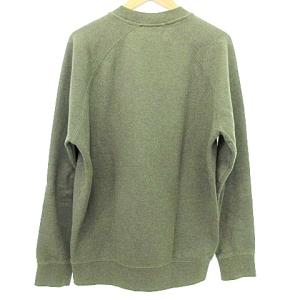 Maison Kitsuné SWEATSHIRT Triangle スウェット トレーナー 裏起毛 M カーキ モスグリーン U180 A0609