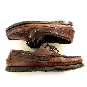 BLACK FLEECE BY Brooks Brothers デッキシューズ レザー USA 靴  7 25?p相当 こげ茶 ブラウン U90