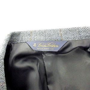 Brooks Brothers テーラードジャケット 段返り3B HBT チェック柄 ウール 39 M 青 ブルー U180