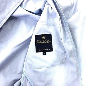 Brooks Brothers ハリントンジャケット スイングトップ ブルゾン M サックスブルー 青 U180
