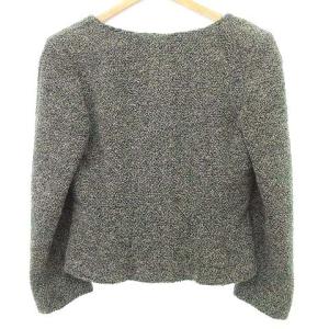 VALENTINO GARAVANI スカート スーツ ブークレ ジャケット スカート 上下 セットアップ イタリア製 10 グレー系 U90