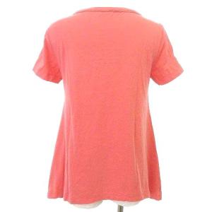 BRUNELLO CUCINELLI フレア カットソー 半袖 ビーズネック Tシャツ トップス イタリア製 M ピンクU30