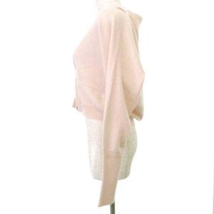BRUNELLO CUCINELLI カシミヤ ニット カーディガン ドロスト ボタンレス カットソー M ピンク