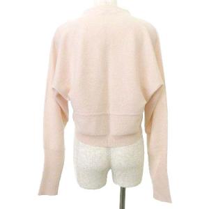 BRUNELLO CUCINELLI カシミヤ ニット カーディガン ドロスト ボタンレス カットソー M ピンク