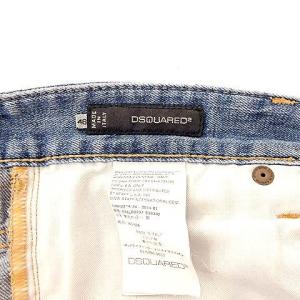 DSQUARED2 デニム パンツ ダメージ加工 S30342 スリム ストレッチ 46 青 ブルー U90