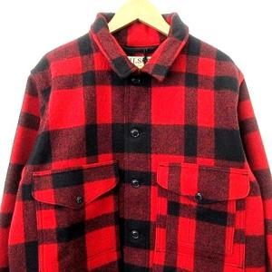 FILSON タグ付き mackinaw cruiser jacket ウール クルーザージャケット M レッド