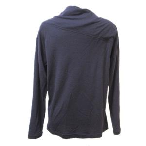 JURGEN LEHL 長袖 カットソー オフタートル ニット 薄手 ウール 紫 パープル M GY09 X