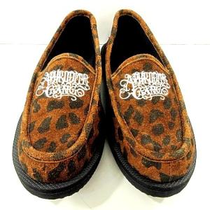 WACKO MARIA ×舐達麻×SUICOKE 21年 DEEBO SHOES ローファー レオパード 27cm 茶