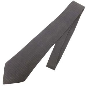 ネクタイ Hロゴ ワイドタイ シルク ビジネス ダークグレー フランス製 IBO15 R092022