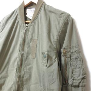 REMI RELIEF ブルゾン ミリタリー ジャケット 薄手 ジップアップ M カーキ IBO41 X