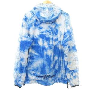 DIESEL 近年 Camo Acid Windbreaker Jacket パーカー タイダイ ナイロン ジャケット S 青 ブルー IBO41