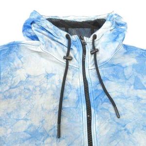 DIESEL 近年 Camo Acid Windbreaker Jacket パーカー タイダイ ナイロン ジャケット S 青 ブルー IBO41