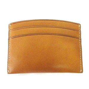 POLO RALPH LAUREN レザー カードケース 薄型 コンパクト 名刺入れ ベージュ IBO41