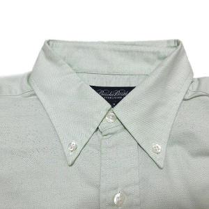 Brooks Brothers シャツ 長袖 ボタンダウン ワンポイント ゴールデンフリース オックスフォード M 緑 グリーン U90 X