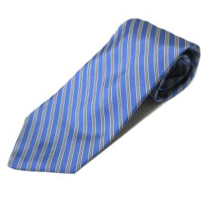 ネクタイ アニバーサリーコレクション ワイドタイ シルク レップタイ 斜めストライプ 青 ブルー U180 X