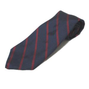 ネクタイ アニバーサリーコレクション ワイドタイ シルク レップタイ 斜めストライプ 紺 赤 ネイビー レッド U180 X