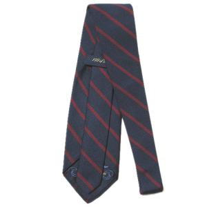Brooks Brothers ネクタイ アニバーサリーコレクション ワイドタイ シルク レップタイ 斜めストライプ 紺 赤 ネイビー レッド U180 X