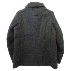 DANTON 18AW ウール モッサ ジャケット チンストラップ くるみボタン 厚手 36 チャコール GY09