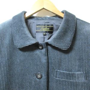 Leilian ジャケット コーデュロイ 13 ＋ 大きいサイズ 青 ブルー OKZ X