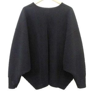 HOMME PLISSE ISSEY MIYAKE 美品 19AW プルオーバー ジャケット 長袖 Vネック 2 ブラック