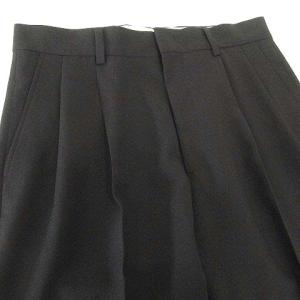 Shinzone 美品 21AW CHRYSLER PANTS クライスラー パンツ 2タック スラックス センタープレス 34 Mサイズ 黒