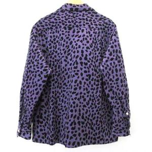 WACKO MARIA タグ付 22AW LEOPARD CORDUROY OPEN COLLAR SHIRT TYPE-3