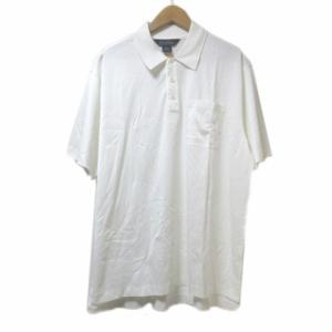 ポロシャツ 半袖 ゴールデンフリース ワンポイント M 白 U30 X