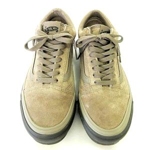 WTAPS × バンズ VANS オールドスクール スニーカー ローカット スエード ロゴ US8.5 26.5cm ベージュ U30