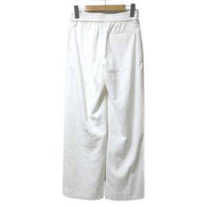 Theory 20SS スラックス パンツ LIVE LUISA リネン混 ワイド ストレッチ 00 5号 小さいサイズ 白 U90 X