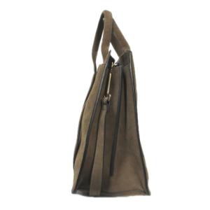 Theory 17AW WEST SATCHEL トートバッグ 2WAY ショルダーバッグ 皮革 スエード 茶 ブラウン U180 X