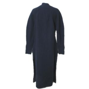 CINOH ニット カーディガン ガウンコート ロング ウール 36 S相当 紺 ネイビー GY19 X