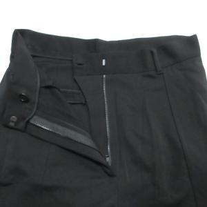 GIVENCHY ワイド パンツ レーヨン センタープレス ストレッチ 36 M相当 黒 ブラック GY19 X