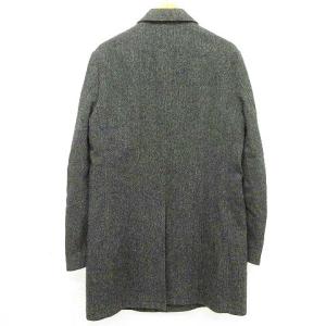 WACKO MARIA 13AW ステンカラーコート ウール ヘリンボーン 裏地ドット ジャケット M グレー GY19