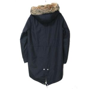 SOPHNET. モッズコート SOPH-101042 中綿 コヨーテファー ジップアップ M 紺 ネイビー GY19 X