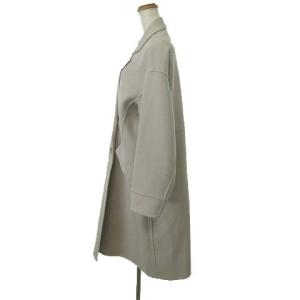 ESTNATION 19AW ダブルフェイス チェスターコート ウール  ジャケット 36 Sサイズ アイボリー GY19