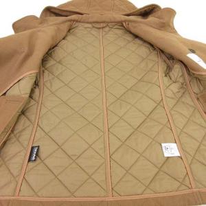 uniform experiment キルティング Pコート ダブル 中綿 フード ウール マリンボタン 2 ベージュ IBS14 R090111