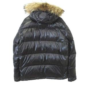 PAUL SMITH ダウンジャケット フランス産ダウン ブルゾン アウターファー付き Mサイズ 黒 ブラック GY09