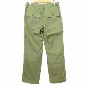 Spick&Span 美品 22AW ルーズ ベイカー パンツ ストレート ボトムス 36 カーキ U90