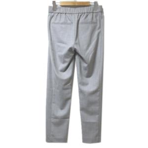 Theory Korene テーパード パンツ スラックス ウール ウエストゴム S グレー U90 X