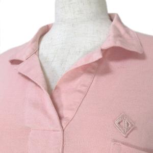 Christian Dior SPORTS 90s ヴィンテージ ポロシャツ 半袖 オープンカラー ワンポイント M ピンク GY09 X