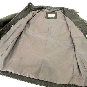 BEAUTY&YOUTH UNITED ARROWS シングル ライダースジャケット レザー 羊革 S 黒 ブラック