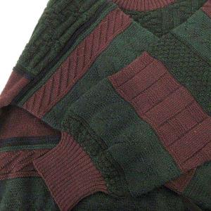burberrys ヴィンテージ ニット ボーダー S モスグリーン