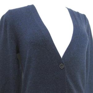 Theory カシミヤ カーディガン ニット 長袖 S 紺 ネイビー U90 X