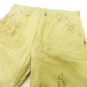 WTAPS 09SS ペインター パンツ 1ST USED ペイント加工 ワーク トラウザーズ 約Lサイズ ベージュ GY09