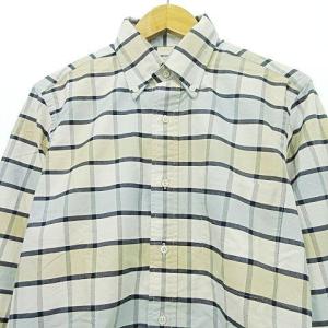 THOM BROWNE 美品 ボタンダウン オックスフォード シャツ 長袖 チェック カジュアル トップス 2 マルチカラー GY09