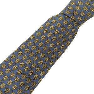 ネクタイ シルク 総柄 レギュラータイ ビジネス ブルー GY09