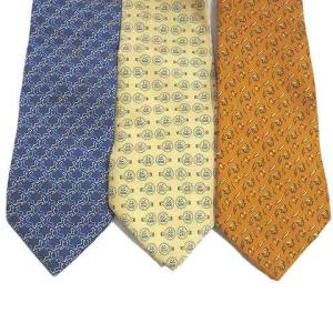 Salvatore Ferragamo ネクタイ 10本 セット レギュラータイ ワイドタイ シルク 総柄 アニマル柄 花柄 マルチカラー GY09 X