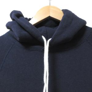 DRESSTERIOR パーカー ワンピース ロング 長袖 スウェット ワンポイント刺繍 38 M相当 紺 ネイビー U90 X