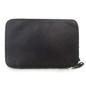 GUCCI 256076 セカンドバッグ レザー クラッチバッグ ビジネス カジュアル ブラック U90